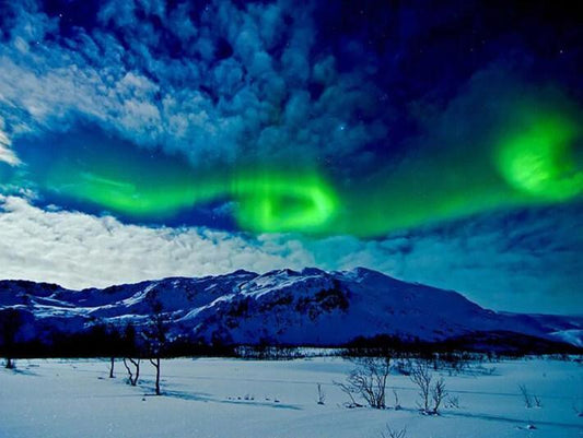 Das Nordlicht in Norwegen jagen - Diamond Painting