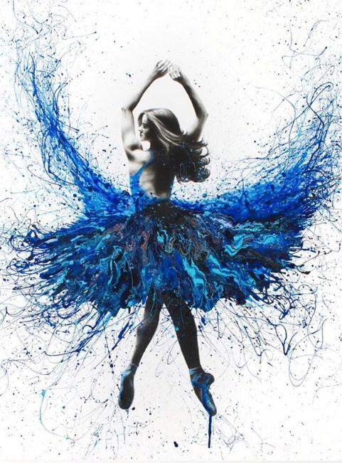 Zeitgenössische Tanzkunst - Malen mit Diamanten - Diamond Painting