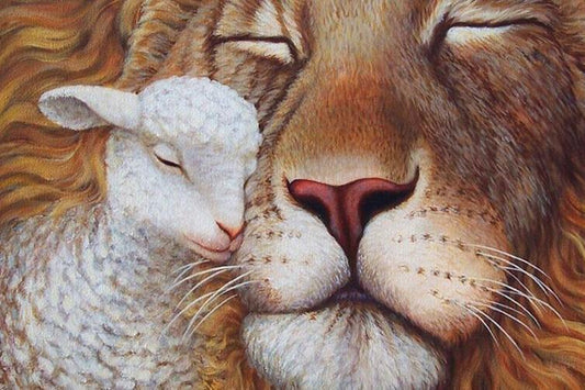 Lamm & Löwe Diamond Painting - Diamond Painting