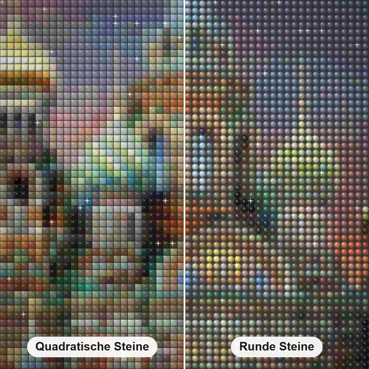 Retter auf dem vergossenen Blut - Church DIY Painting Diamond Painting Nahaufnahme mit quadratischen und runden Steinen