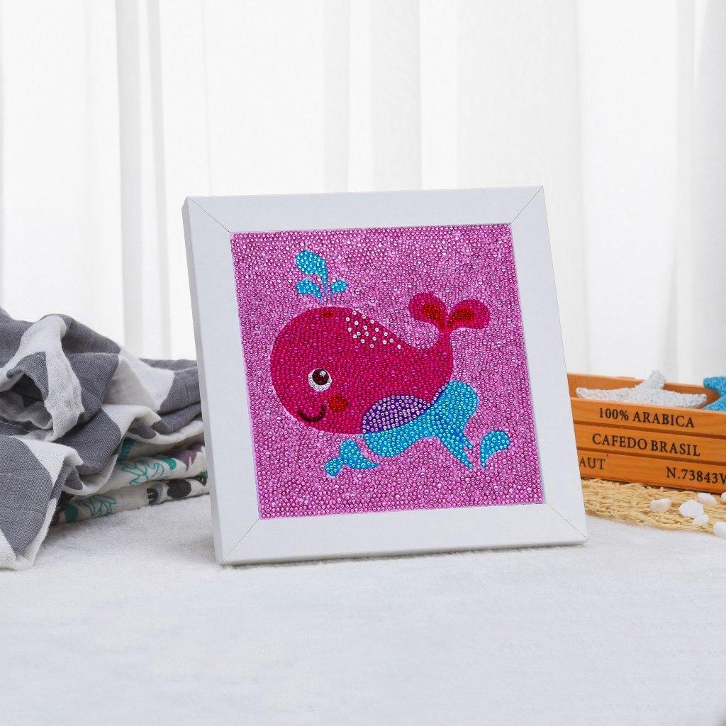 Baby Rotwal im Wasser Spezialset - Diamond Painting