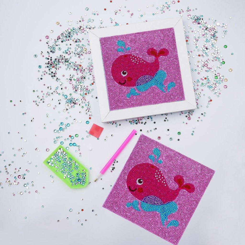 Baby Rotwal im Wasser Spezialset - Diamond Painting