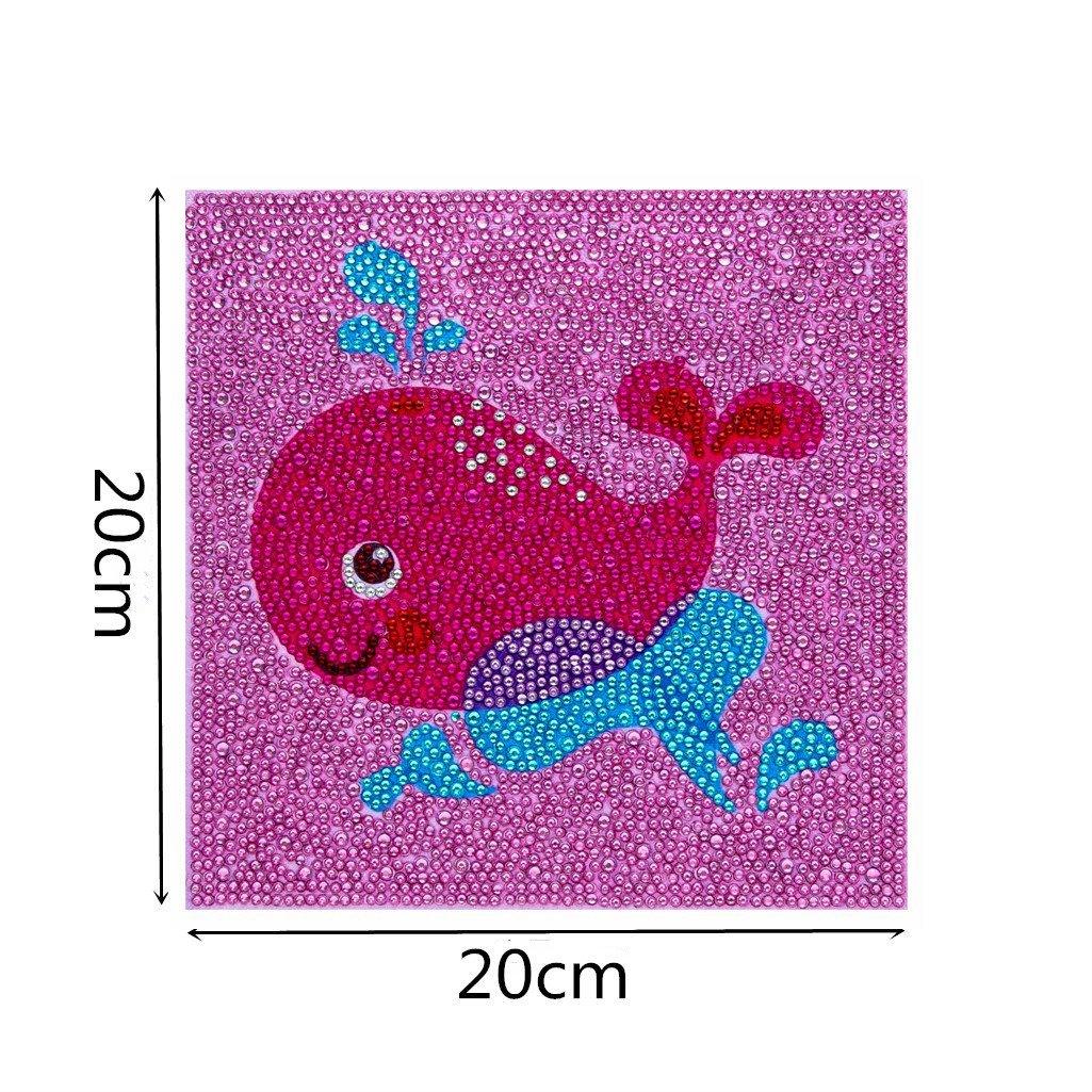 Baby Rotwal im Wasser Spezialset - Diamond Painting