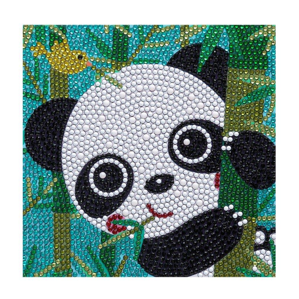 Süßer Panda auf Baum spezielles Diamond Painting - Diamond Painting