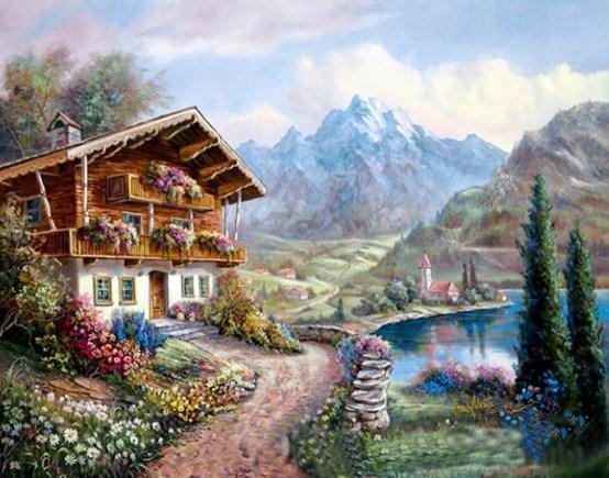 Schönes Haus - Reint Withaar - Diamond Painting