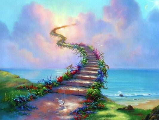 Brücke zwischen Himmel und Erde - Diamond Painting