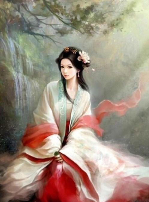 Chinesische Prinzessin - Farbe von Diamanten - Diamond Painting
