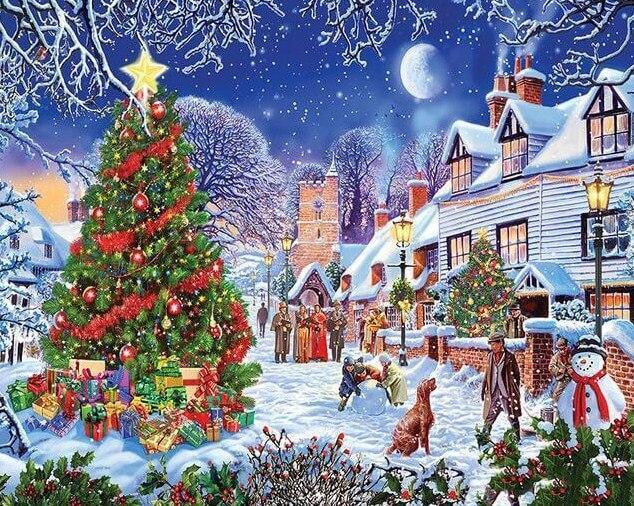 Weihnachten Diamond Painting - Diamond Painting