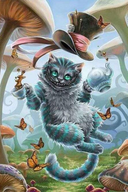 Gruselige Katzenfarbe mit Diamanten - Diamond Painting