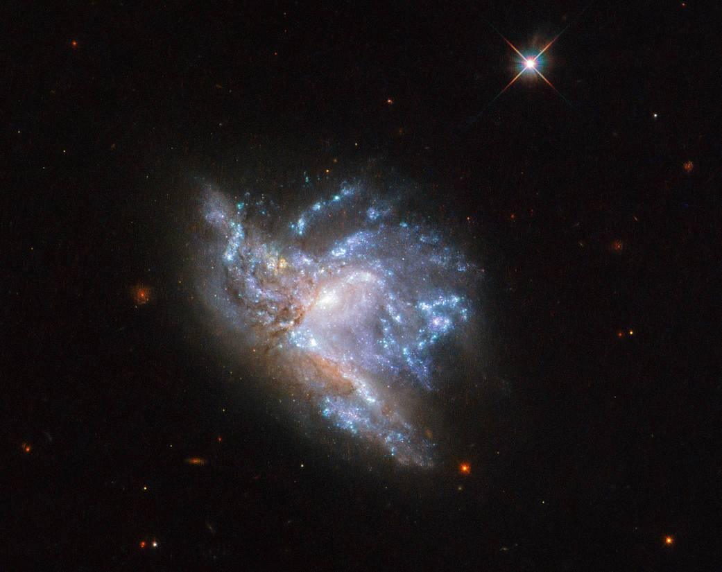 Schillernde kollidierende Galaxien - Diamond Painting