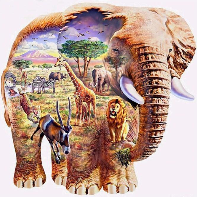 Ägypten Zoo - Malen nach Diamanten - Diamond Painting