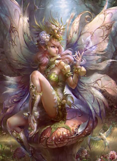 Bezaubernde Fee - Malen nach Diamanten - Diamond Painting