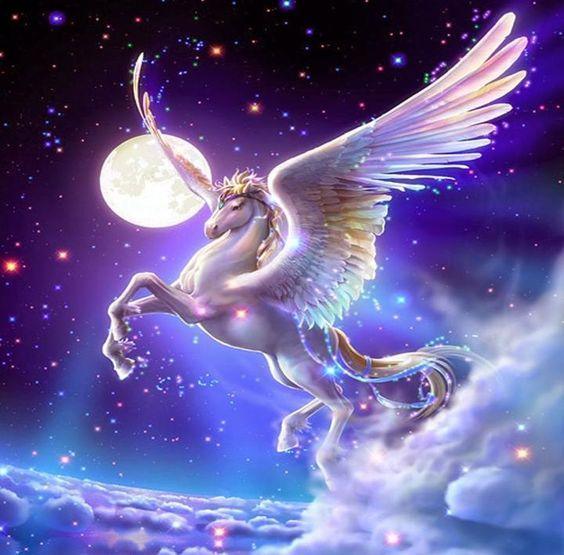 Fantasie pferd Fliegende Malerei - Diamond Painting