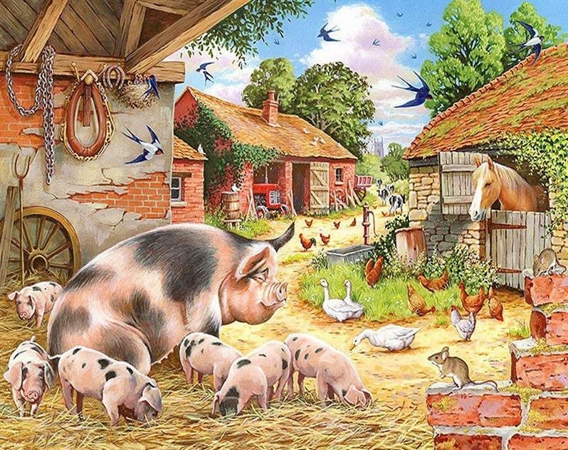 Nutztiere - Diamond Painting Kit - Diamond Painting