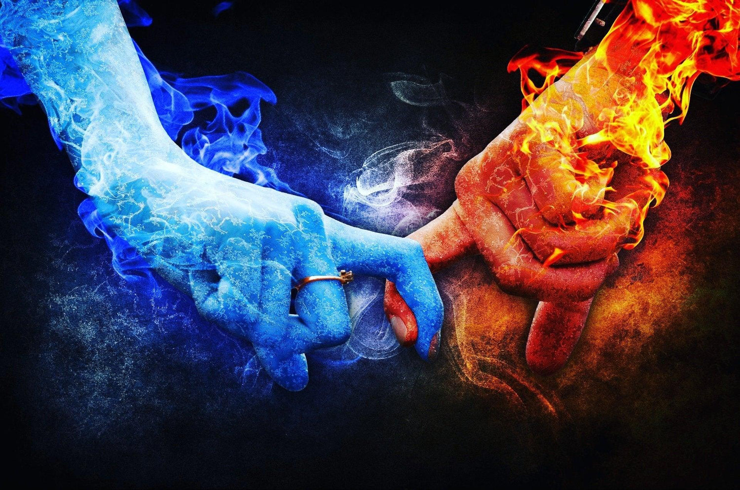 Feuer & Eis Liebe Diamond Painting - Diamond Painting