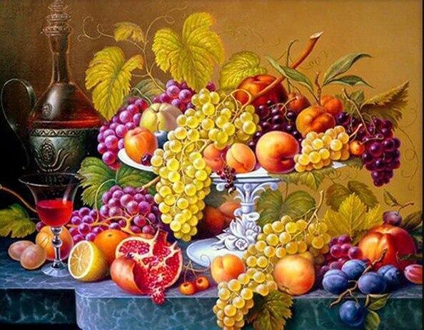 Obst Landschaft - Diamond Painting