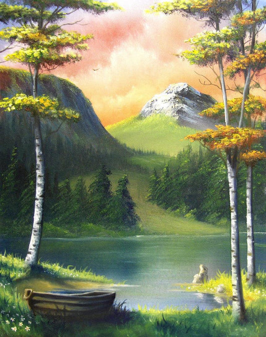 Fluchtbucht - Kunst des Liam Kelly - Diamond Painting