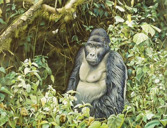 Gorilla Khazui Biega -  Kunst des Eric Wilson - Diamond Painting