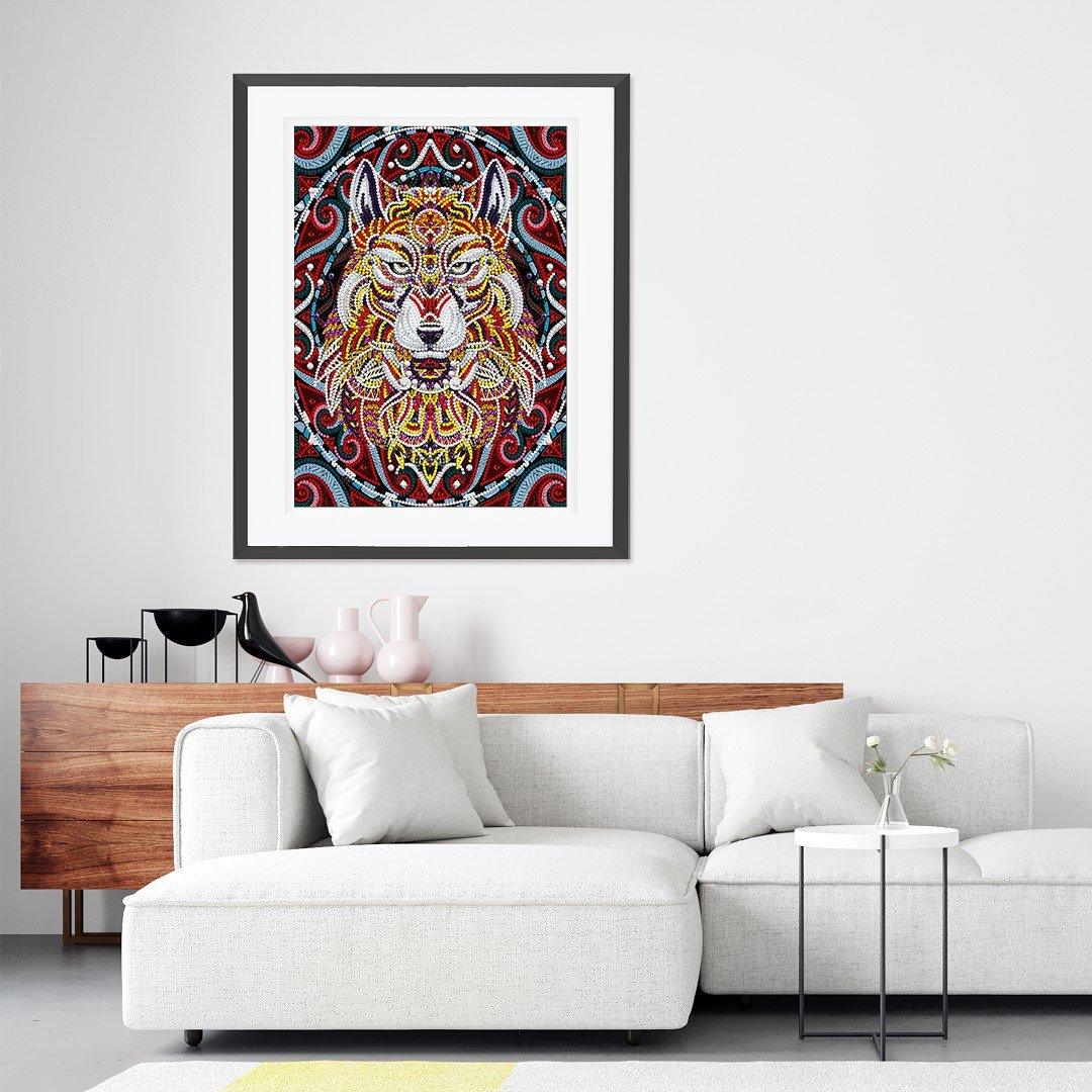 Leuchtender Alpha Wolf Spezial Diamond Painting - Diamond Painting