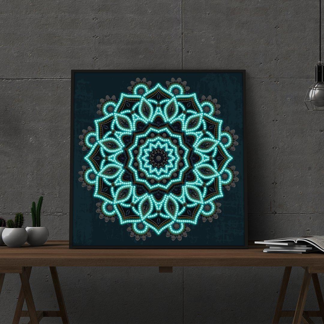 5D Nachtglühen Mandala Special Diamond Painting - Diamond Painting