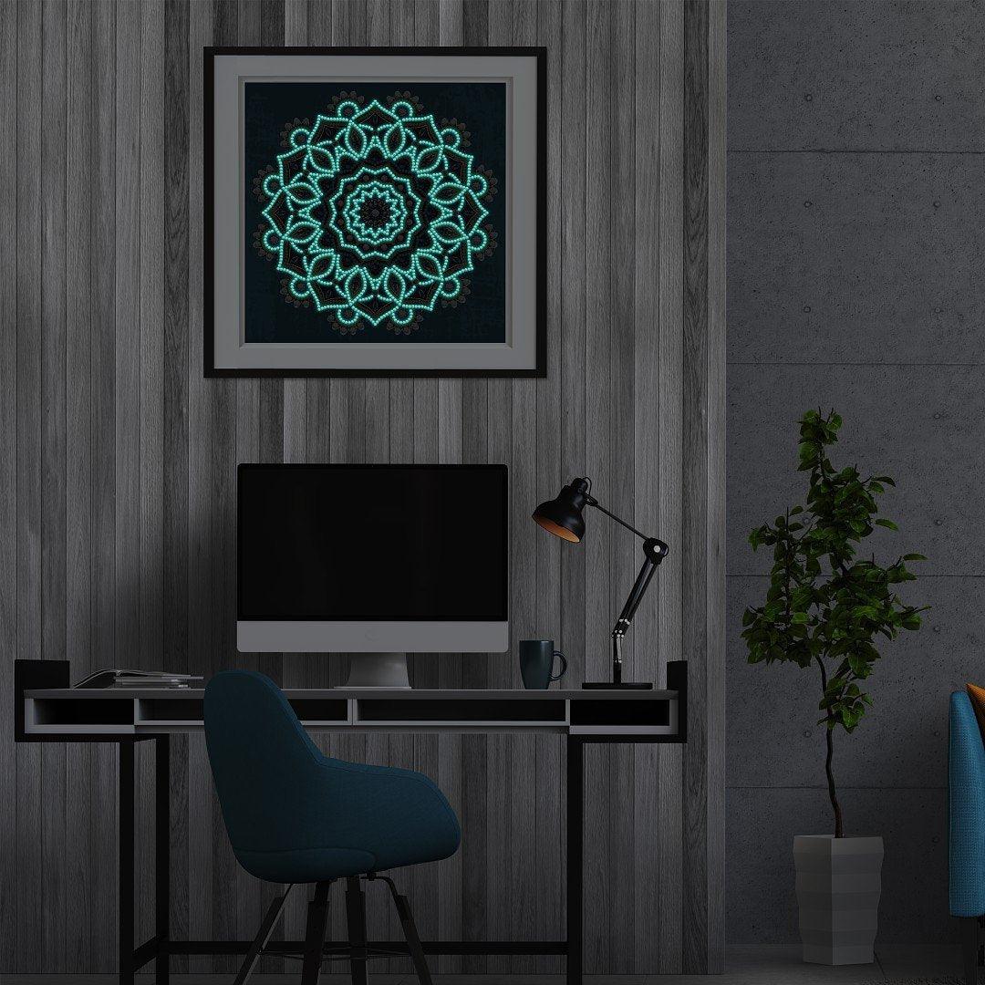 5D Nachtglühen Mandala Special Diamond Painting - Diamond Painting