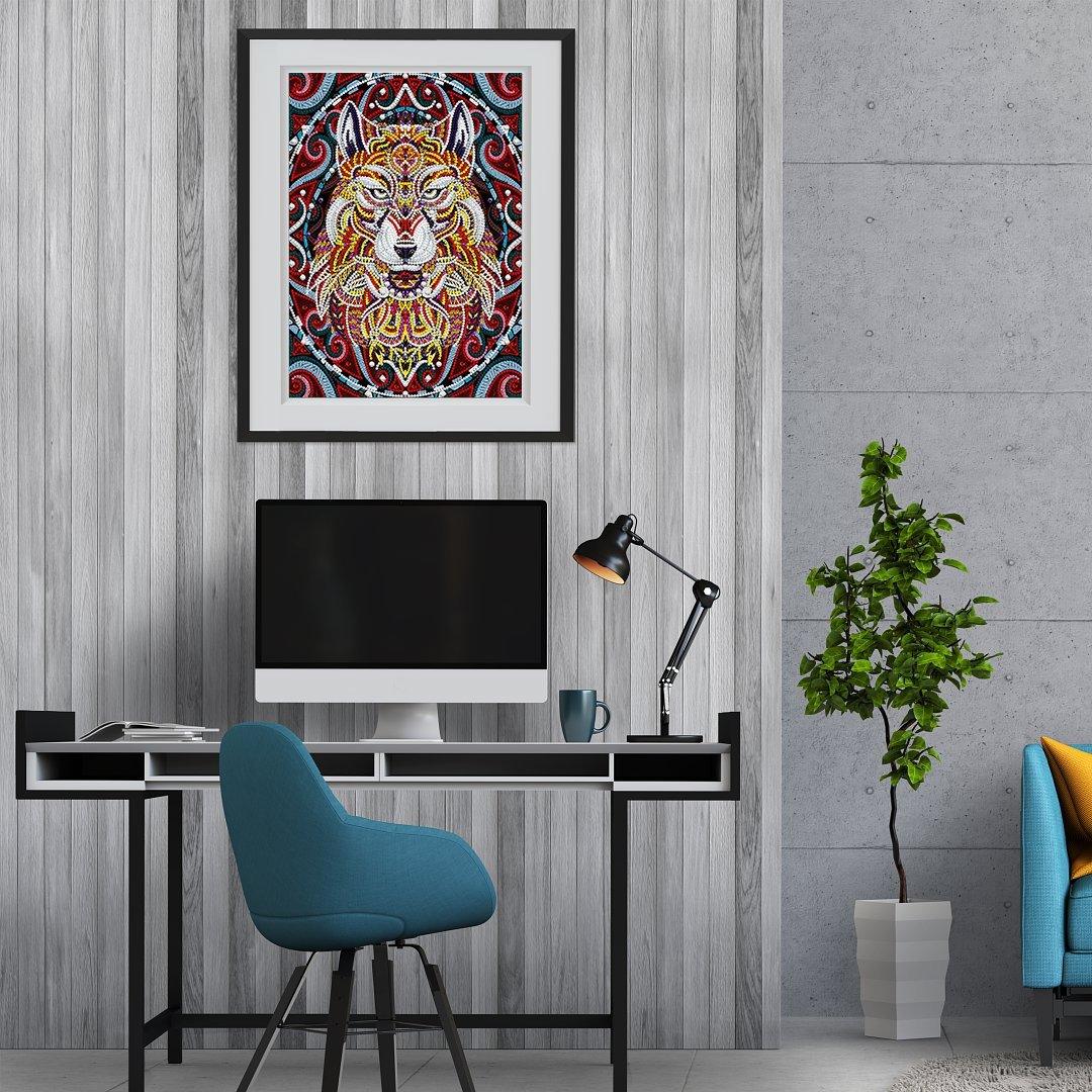 Leuchtender Alpha Wolf Spezial Diamond Painting - Diamond Painting