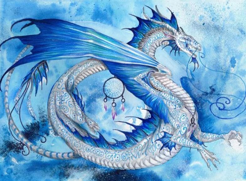 Eisdrache - Diamond Painting Kit - Diamond Painting