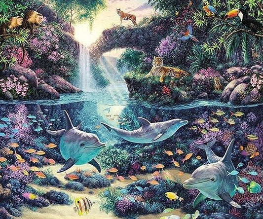Dschungelparadies - Diamond Painting