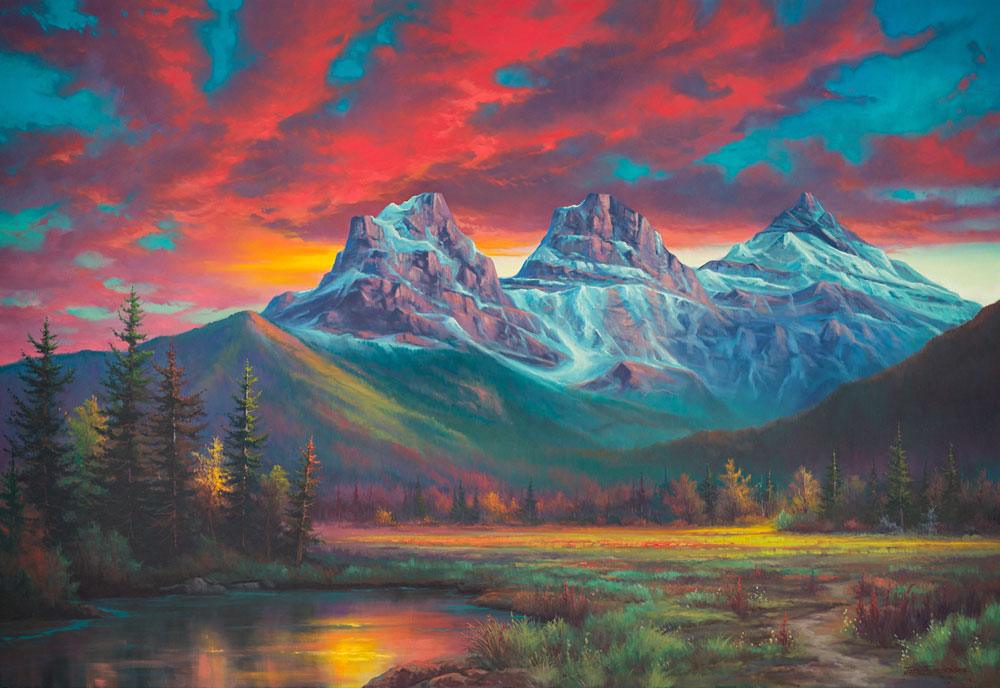 Damen in rot - Kunst des Jonn Einerssen - Diamond Painting