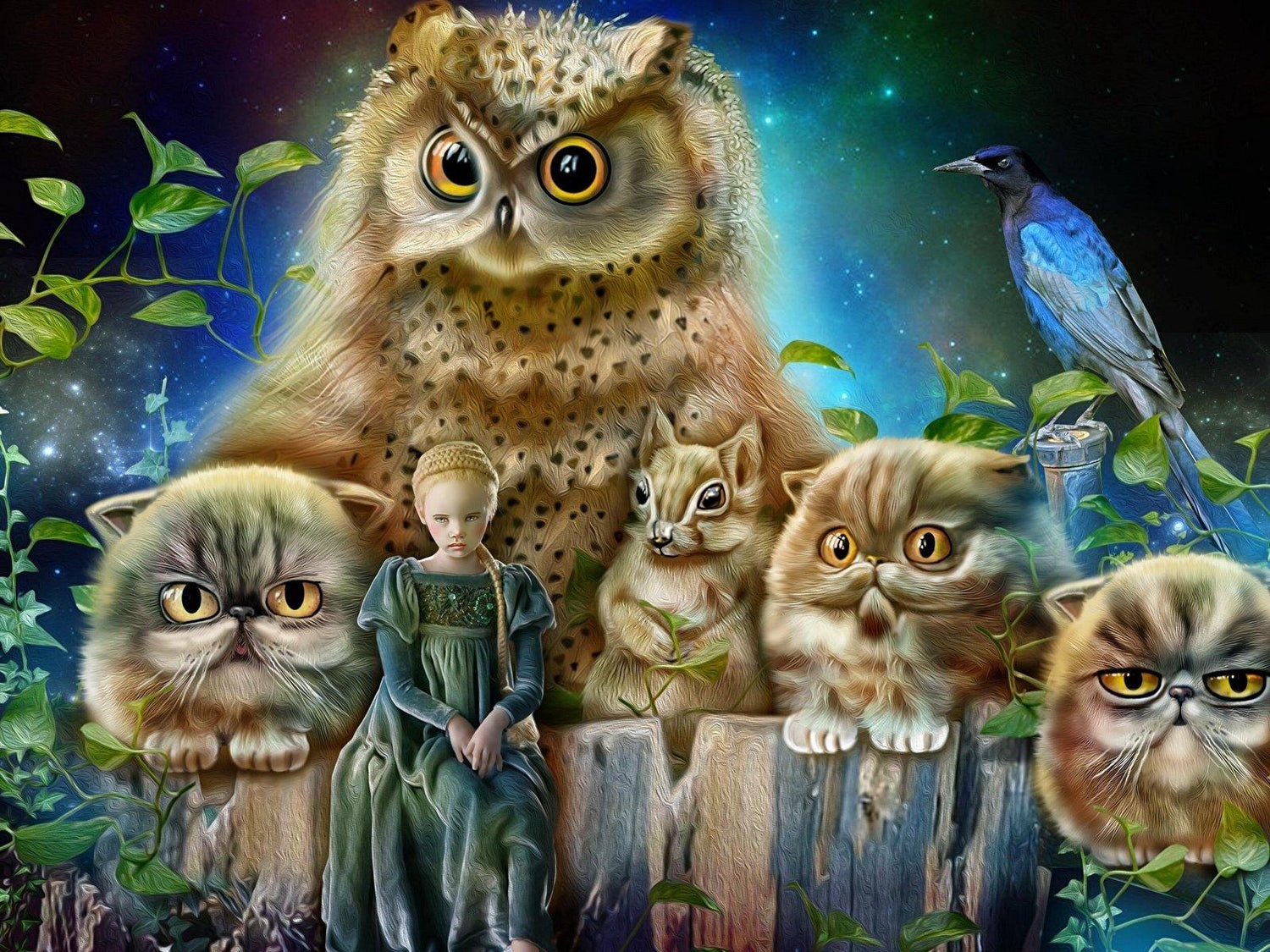 Prinzessin und die Wächter - Diamond Painting