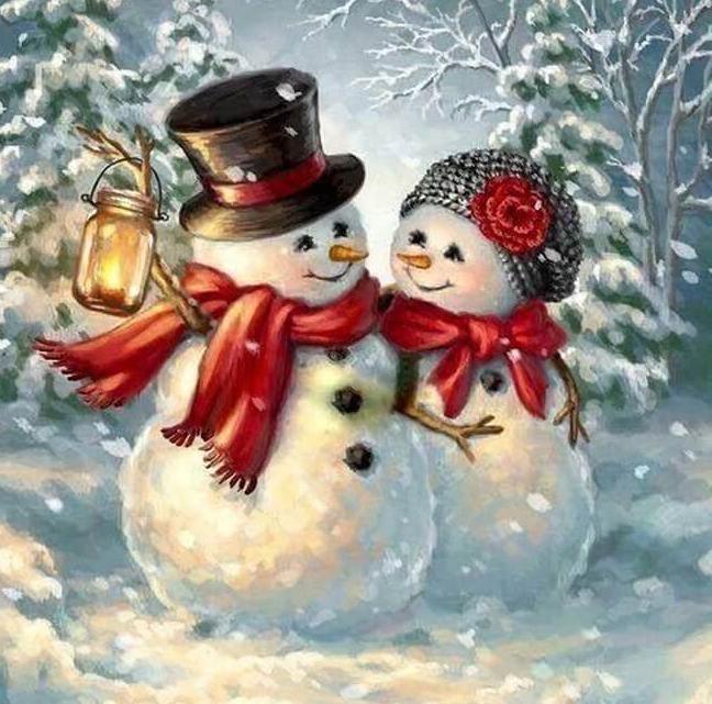 Schneemann Diamond Painting Kit - Diamond Painting