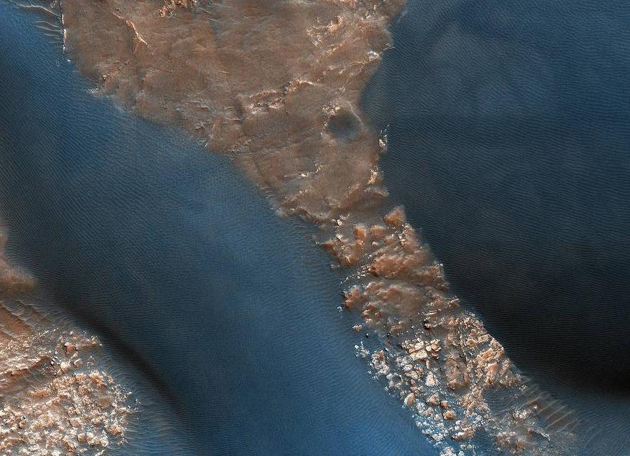 Die Dünen im Wirtz-Krater des Mars - Diamond Painting