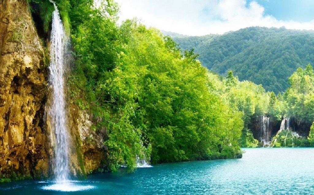 Wasserfall Schönheit  - Diamond Painting Kit - Diamond Painting