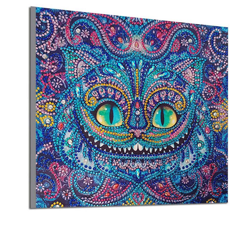 Katze mit großen Augen - Spezial Diamond Painting - Diamond Painting