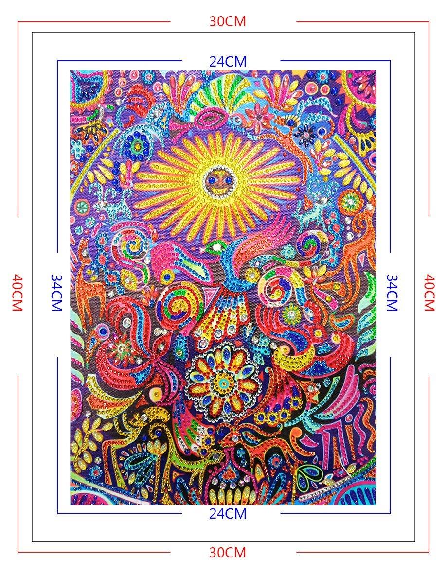 Abstrakte Blumen Spezial Diamond Painting - Diamond Painting