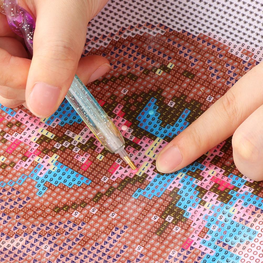 Diamond Painting Kleber Harz Epoxy (5 Stück) ausgefallener runder Diamant Coverage Stift - Diamond Painting