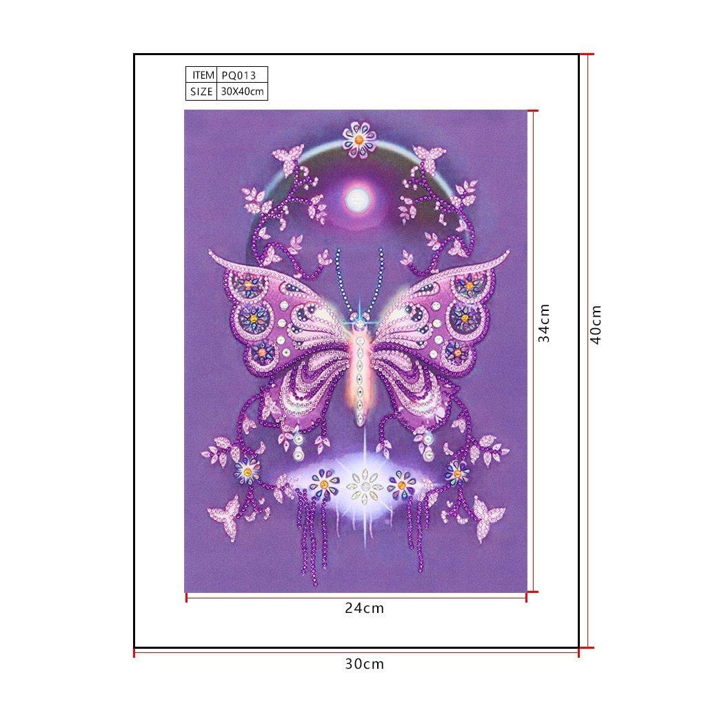 Traumfänger Blumen Schmetterlinge - Spezial Diamond Painting - Diamond Painting