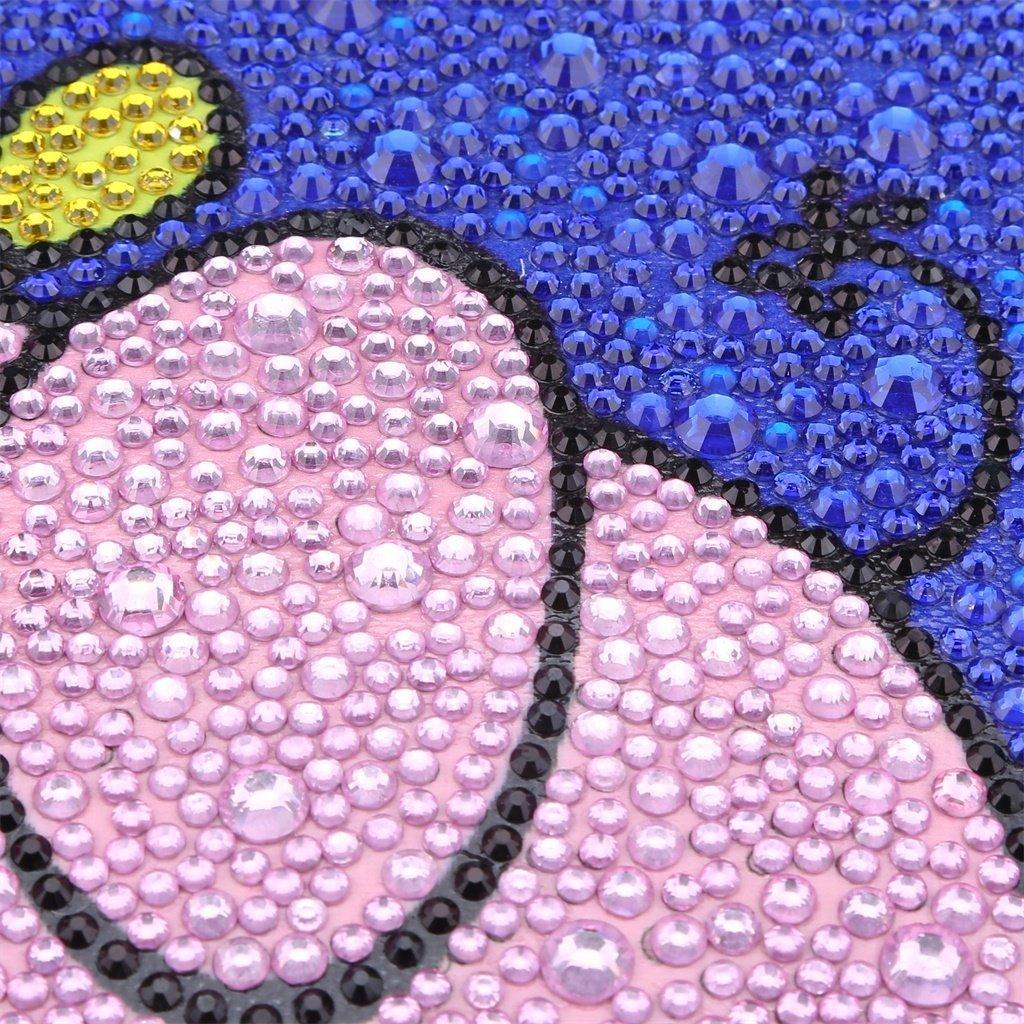 Animierter rosa Elefant - Spezial Diamond Painting - Diamond Painting