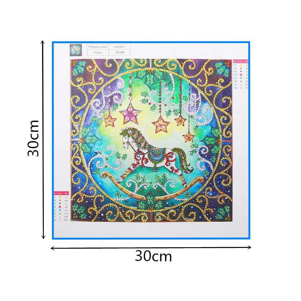 Pferd & Blumen - Spezial Diamond Painting - Diamond Painting