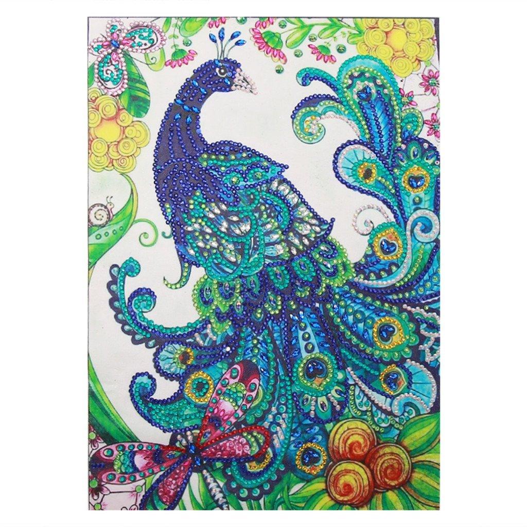 Atemberaubender Pfau - Spezial Diamond Painting - Diamond Painting