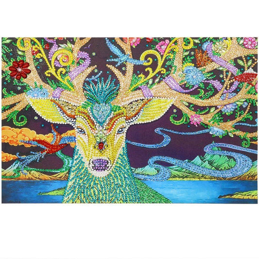 Naturhirsch - Spezial Diamond Painting - Diamond Painting