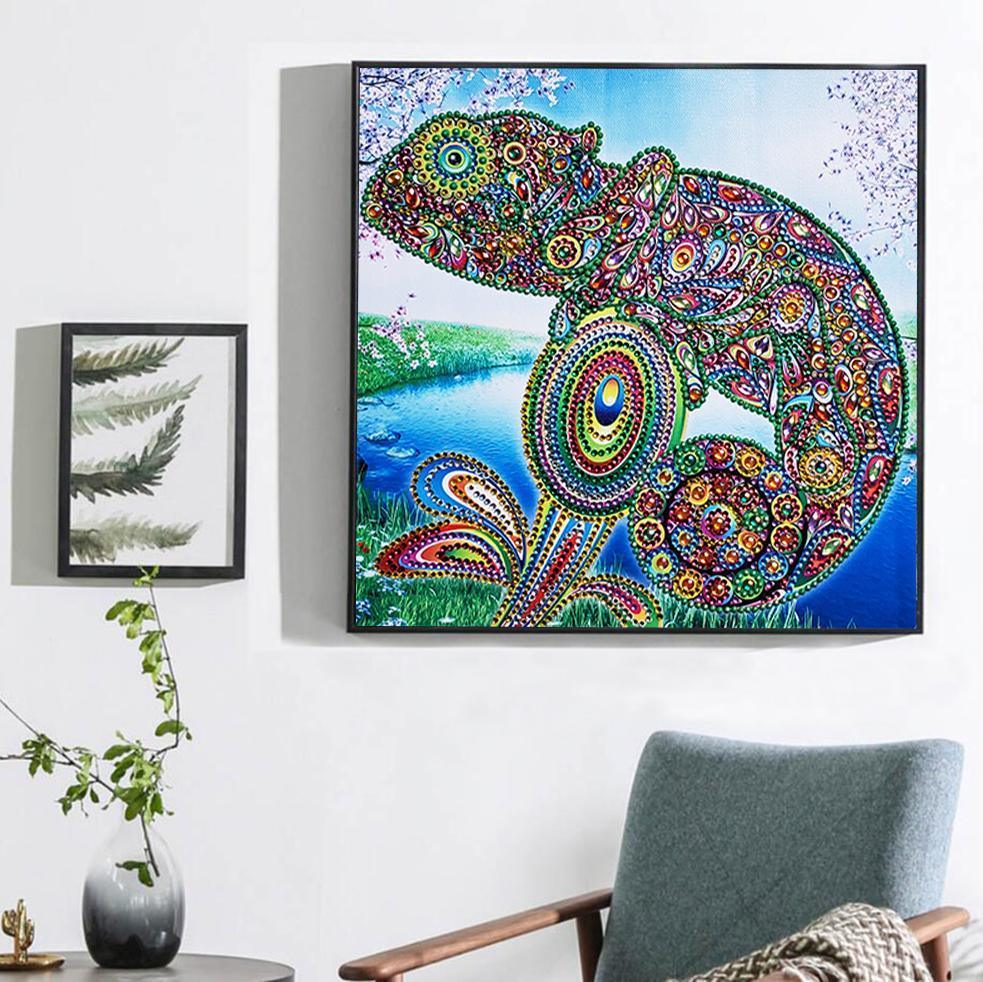 Bunte Amphibie - Spezial Diamond Painting - Diamond Painting