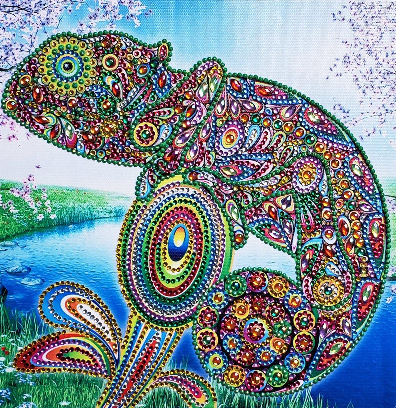 Bunte Amphibie - Spezial Diamond Painting - Diamond Painting