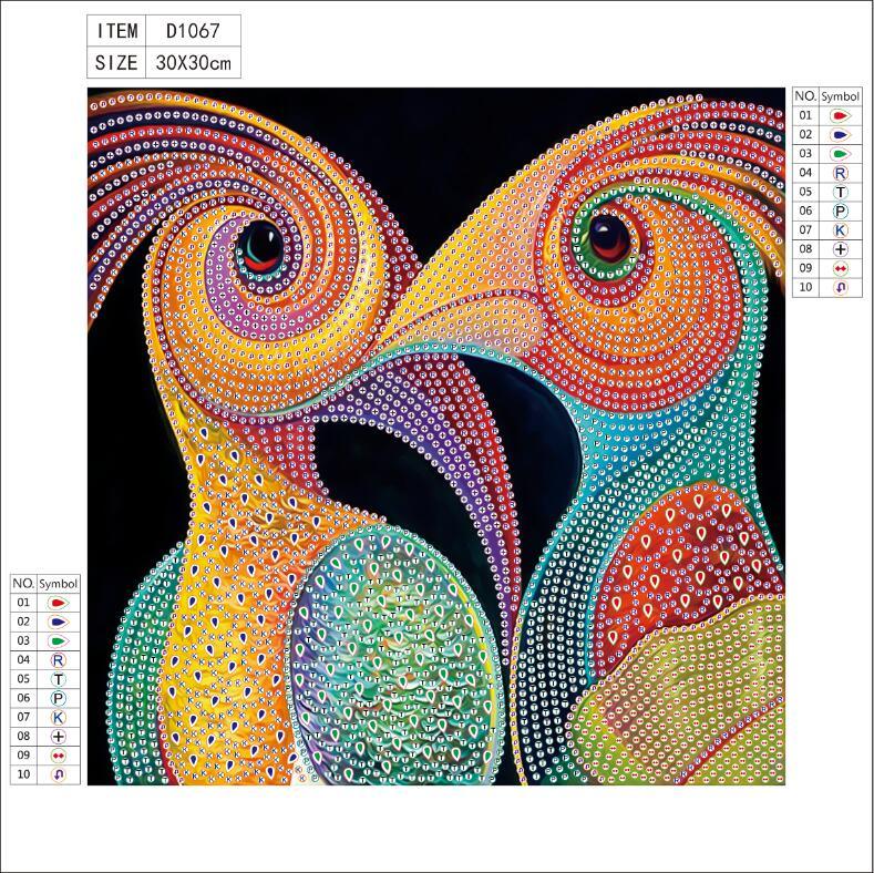 Entzückende Elefantenfamilie - Spezial Diamond Painting - Diamond Painting