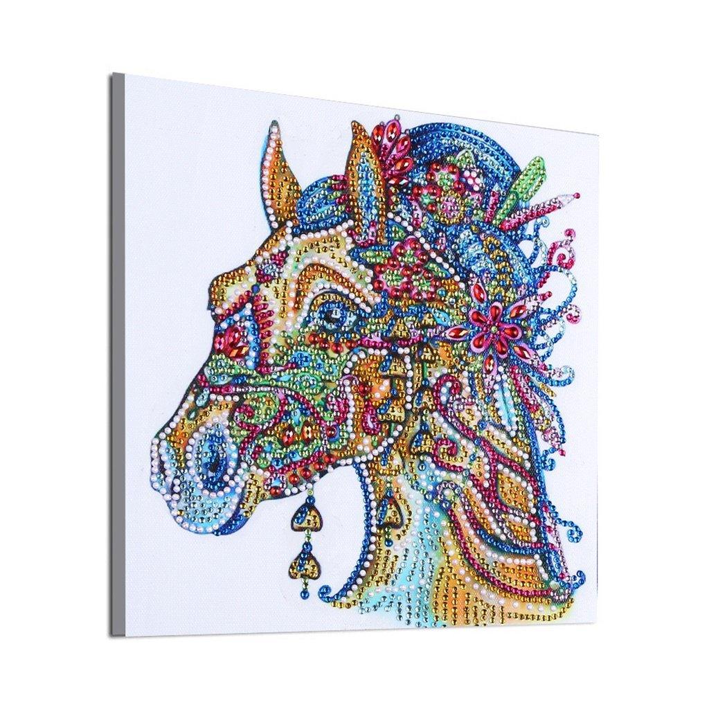 Anständig dekoriertes Pferd - Spezial Diamond Painting - Diamond Painting