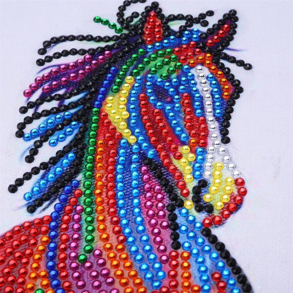 Sprintendes Pferd Spezial Diamond Painting - Diamond Painting