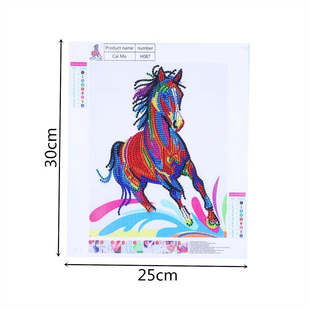Sprintendes Pferd Spezial Diamond Painting - Diamond Painting