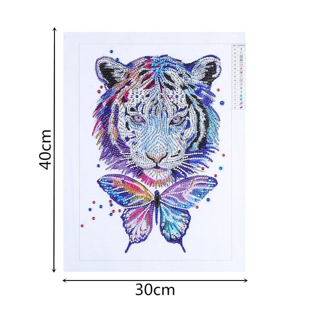 Schmetterling & Tiger - Spezial Diamond Painting - Diamond Painting