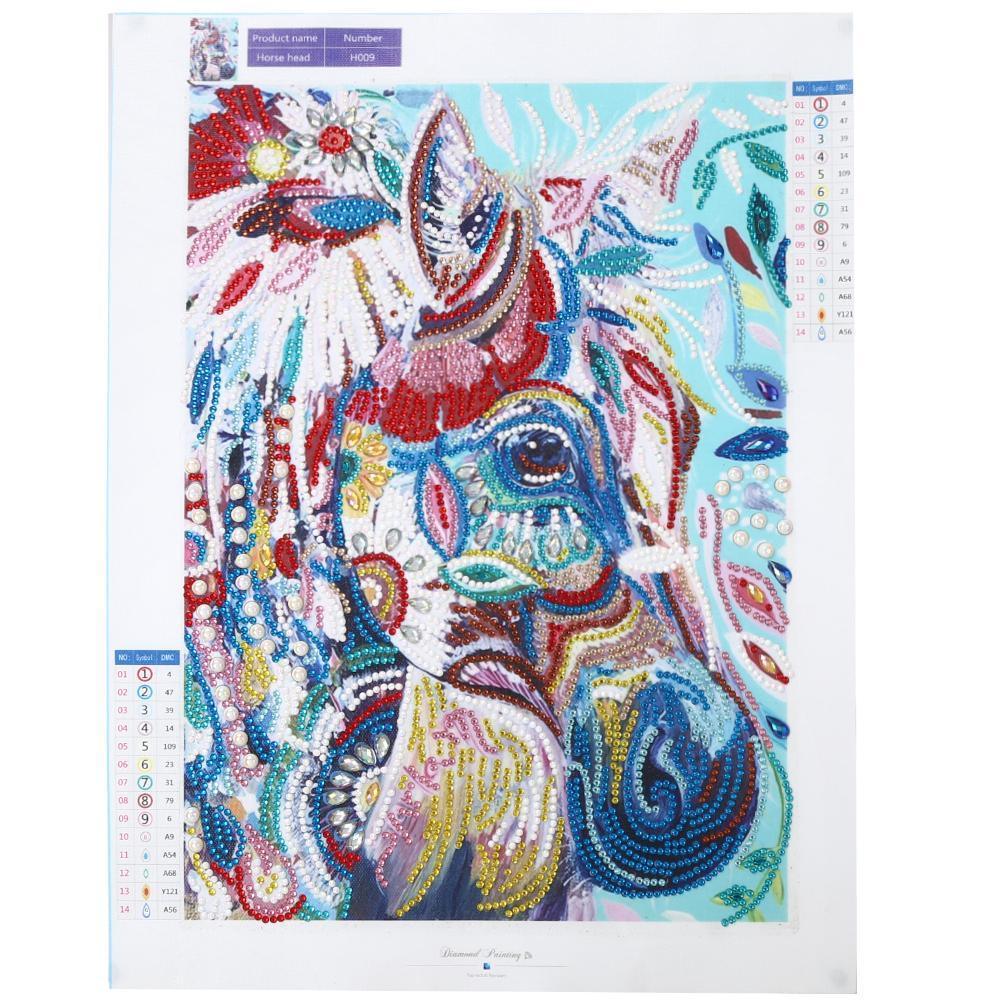 Buntes Pferd - Spezial Diamond Painting - Diamond Painting