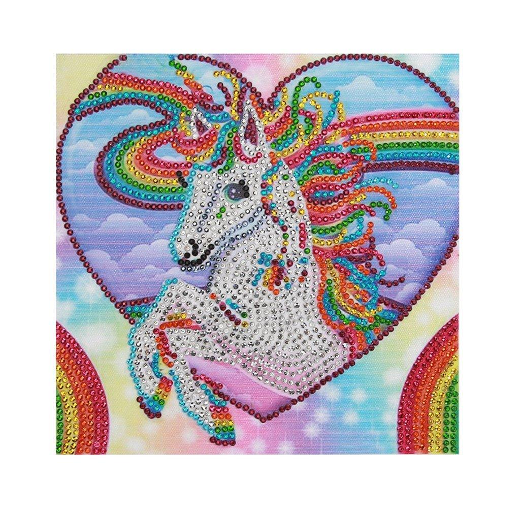 Buntes Einhorn - Spezial Diamond Painting - Diamond Painting